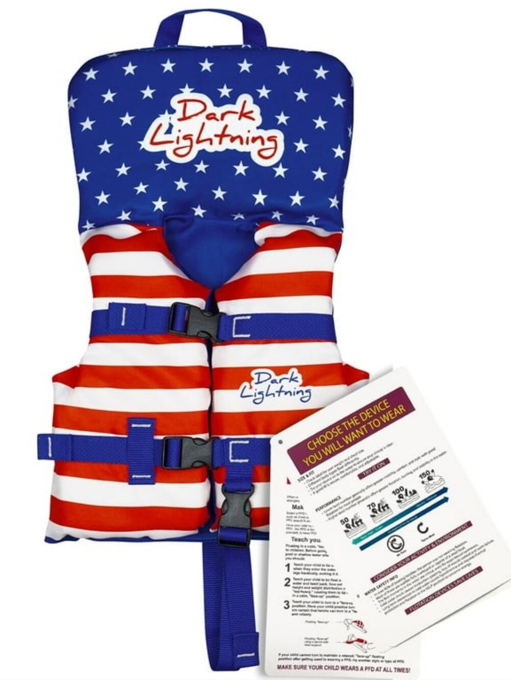 Baby/Infant Life Jacket/Vest - American Flag - NWT